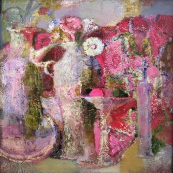 "Flowers and Fruit" başlıklı Tablo Andrey Aranyshev tarafından, Orijinal sanat, Petrol Ahşap Sedye çerçevesi üzerine monte e…