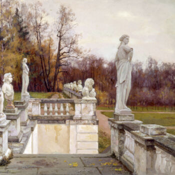 Malerei mit dem Titel "Autumn in Arkhangel…" von Andrey Dareev, Original-Kunstwerk, Öl