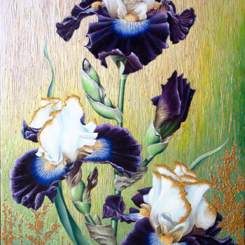 Painting titled "Iris Reckless Child" by Andrey Goncharov, Original Artwork, Oil