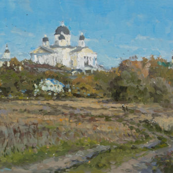 Malerei mit dem Titel "В Арзамасе октябрь.…" von Andrei Zhilov, Original-Kunstwerk, Öl Auf Karton montiert