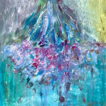 Painting titled "Rotated bouquet." by Andrey Kryuk, Original Artwork, Acrylic