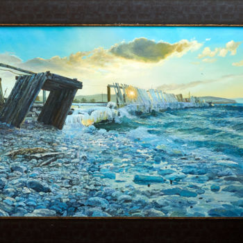 Pintura titulada "Baikal" por Andrey Lipko, Obra de arte original, Oleo