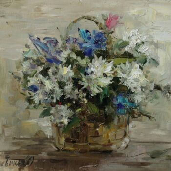 Pintura titulada "Flowers" por Andrey Lyssenko, Obra de arte original, Oleo