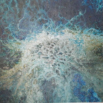 Peinture intitulée "Взрыв медузы" par Andrey Rugaev, Œuvre d'art originale, Acrylique