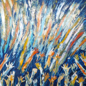 Картина под названием "Море только и мечта…" - Андрей Сахапов, Подлинное произведение искусства, Масло Установлен на Деревян…