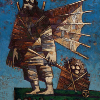 Pintura titulada "Ручная кладь" por Andrey Shustov, Obra de arte original, Oleo