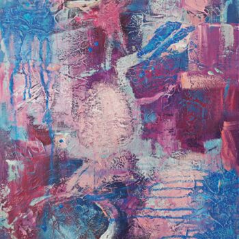 Картина под названием "Lilac Dream, (80 x…" - Andrey Visokinsky, Подлинное произведение искусства, Акрил Установлен на Дерев…