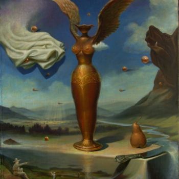 Картина под названием "Крылья. Wings" - Andrey Voynevich, Подлинное произведение искусства, Масло