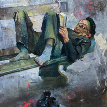 Картина под названием "Культурный отдых" - Андрей Яковлев, Подлинное произведение искусства, Масло