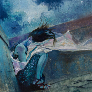 Картина под названием "Северный ветер" - Андрей Яковлев, Подлинное произведение искусства, Масло