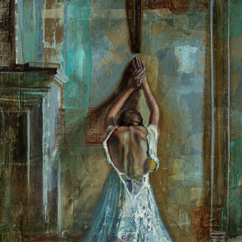 제목이 "Раскаяние, молитва"인 미술작품 Андрей Яковлев로, 원작, 기름