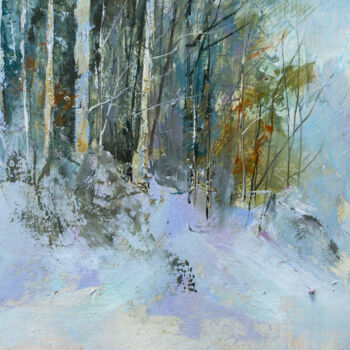 Картина под названием "На склоне" - Андрей Яковлев, Подлинное произведение искусства, Масло