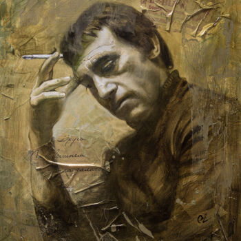 Картина под названием "Владимир Высоцкий" - Андрей Яковлев, Подлинное произведение искусства, Масло
