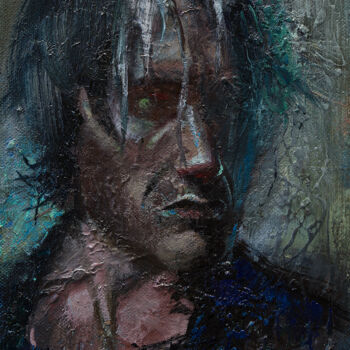 Картина под названием "Мужчина, хоть немно…" - Андрей Яковлев, Подлинное произведение искусства, Масло
