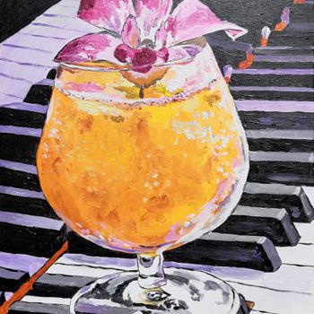 Painting titled "Cocktail of melodies" by Andrey Schukin, Original Artwork, Acrylic