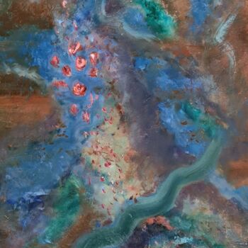 Картина под названием "Cosmic Dance" - Andriette Chrisoleen, Подлинное произведение искусства, Масло