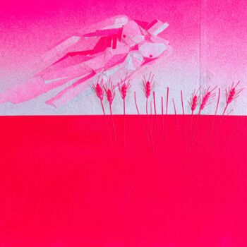 Collagen mit dem Titel "Take-2" von Andrii Davydenko, Original-Kunstwerk, Collagen Auf Andere starre Platte montiert
