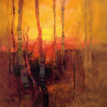绘画 标题为“Energy of sunrise” 由Andrii Kovalyk, 原创艺术品, 油