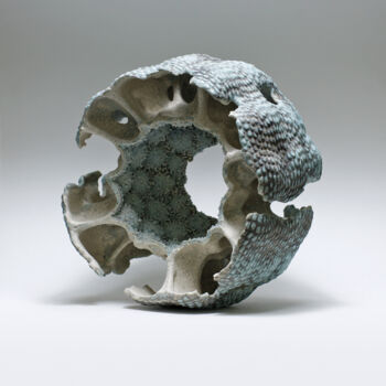 Skulptur mit dem Titel "Shell#7" von Andrii Kyrychenko, Original-Kunstwerk, Keramik