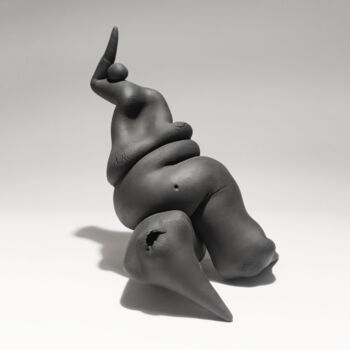 Sculpture intitulée "Heat" par Andrii Kyrychenko, Œuvre d'art originale, Céramique