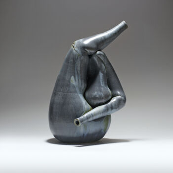 Skulptur mit dem Titel "Intro" von Andrii Kyrychenko, Original-Kunstwerk, Keramik