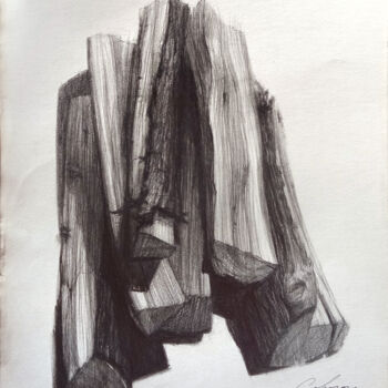 "Firewood03" başlıklı Resim Andrii Safonov tarafından, Orijinal sanat, Kalem