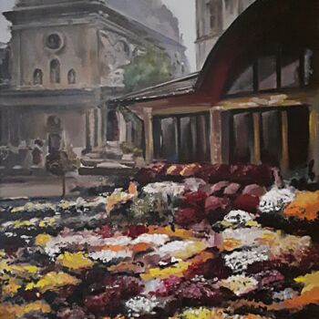 Pintura titulada "Lovely city Lviv" por Andriy Maslyanko, Obra de arte original, Oleo Montado en Bastidor de camilla de made…