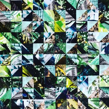 Collages intitulée "Япония" par Olga Andriyevskaya, Œuvre d'art originale, Collages