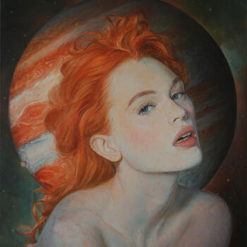 Pittura intitolato "Jupiter girl" da Andriy Markiv, Opera d'arte originale, Olio
