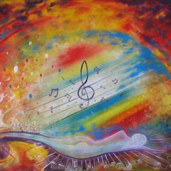 Painting titled "Musica , Sol" by Filipe Nunes, Original Artwork
