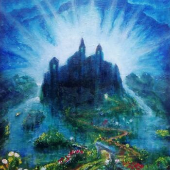 Malarstwo zatytułowany „Castle series #2 -…” autorstwa Andrus Reedla, Oryginalna praca, Akryl