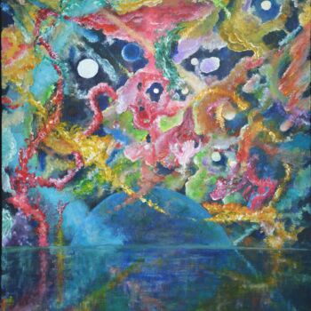 Pittura intitolato "Abstract series #12…" da Andrus Reedla, Opera d'arte originale, Acrilico