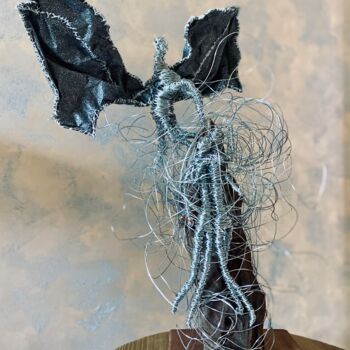 Sculpture titled "Pegasus" by Andruscara Ra, Original Artwork, Wire