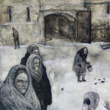 Рисунок под названием "Untold Stories" - Natalia Andrushaewa, Подлинное произведение искусства, Карандаш
