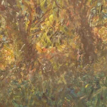 Peinture intitulée "Drzewa" par Andrzej Lawrenc (Eryk Maler), Œuvre d'art originale, Huile
