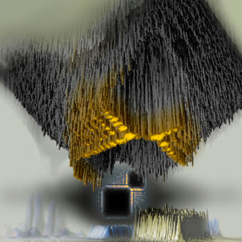 Digitale Kunst mit dem Titel "Portal" von Andrzej Maląg, Original-Kunstwerk, Digitale Malerei