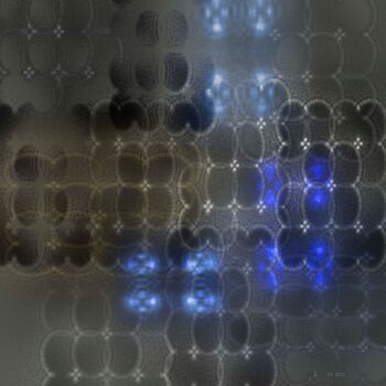 Grafika cyfrowa / sztuka generowana cyfrowo zatytułowany „Spin networks of gr…” autorstwa Andrzej Maląg, Oryginalna praca, M…