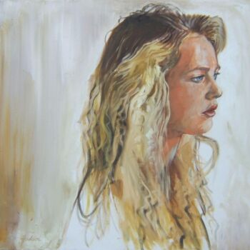 Painting titled "Thea" by Andy Hudson, Original Artwork, Oil