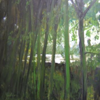 Peinture intitulée "Les bois -2" par Andy Hudson, Œuvre d'art originale, Huile