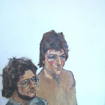 Painting titled "Steve and John" by Andy Hudson, Original Artwork, Oil