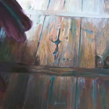 Peinture intitulée "le parquet -2" par Andy Hudson, Œuvre d'art originale, Huile Monté sur Châssis en bois