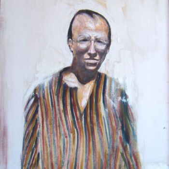 Peinture intitulée "Portrait of Rob Hea…" par Andy Hudson, Œuvre d'art originale