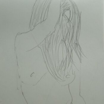 Drawing titled "nude - 5-minute ske…" by Andy Hudson, Original Artwork, Pencil