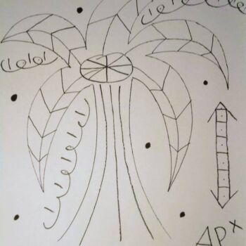 Tekening getiteld "arbre13.jpg" door Andy Pilgrimm, Origineel Kunstwerk