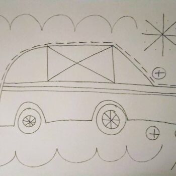 Drawing titled "voiture30.jpg" by Andy Pilgrimm, Original Artwork