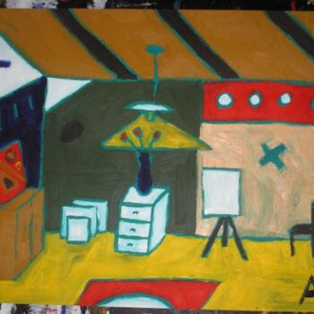 Painting titled "interieur" by Andy Pilgrimm, Original Artwork