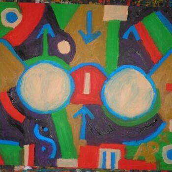 Painting titled "lunettes" by Andy Pilgrimm, Original Artwork
