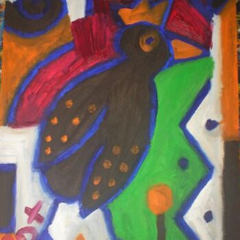 Peinture intitulée "oiseau" par Andy Pilgrimm, Œuvre d'art originale