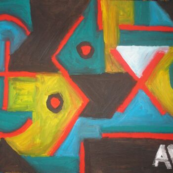 Dessin intitulée "abstrait" par Andy Pilgrimm, Œuvre d'art originale