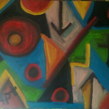 Painting titled "abstrait" by Andy Pilgrimm, Original Artwork